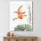 Designart - Vintage Goldfish and The Lotus Leaf - Nautical & Coastal Canvas Wall Art Print